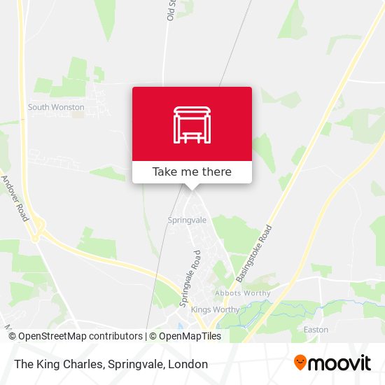 The King Charles, Springvale map