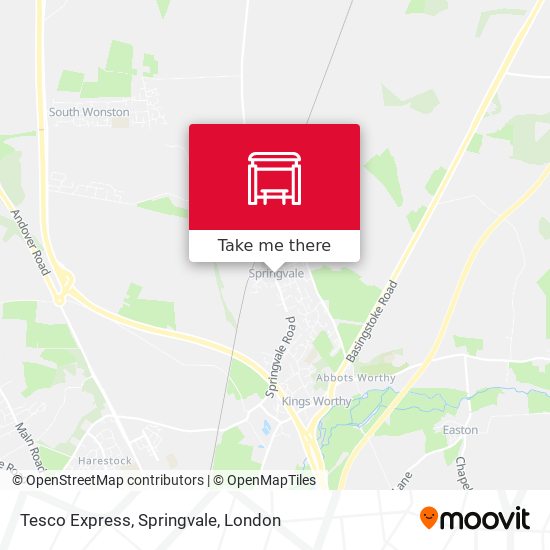 Tesco Express, Springvale map