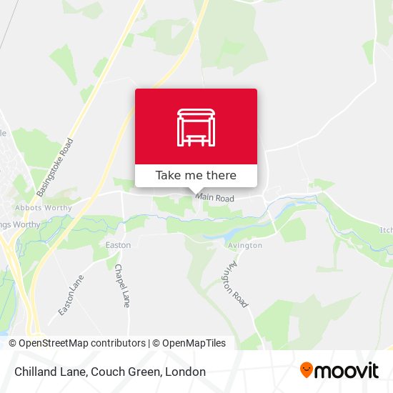 Chilland Lane, Couch Green map