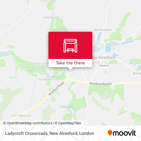 Ladycroft Crossroads, New Alresford map