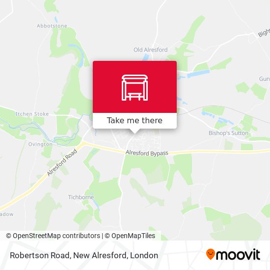 Robertson Road, New Alresford map
