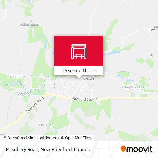 Rosebery Road, New Alresford map