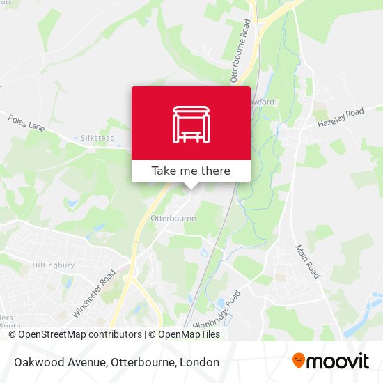 Oakwood Avenue, Otterbourne map