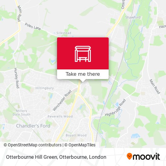 Otterbourne Hill Green, Otterbourne map
