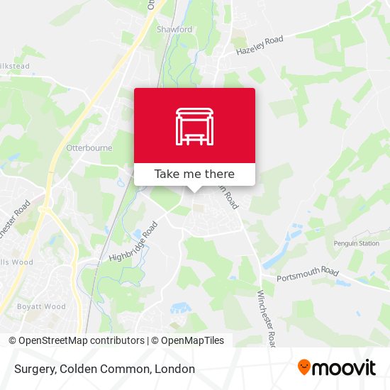 Surgery, Colden Common map