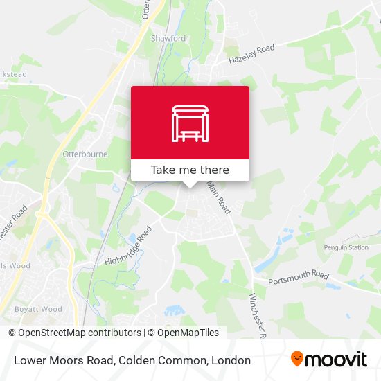Lower Moors Road, Colden Common map