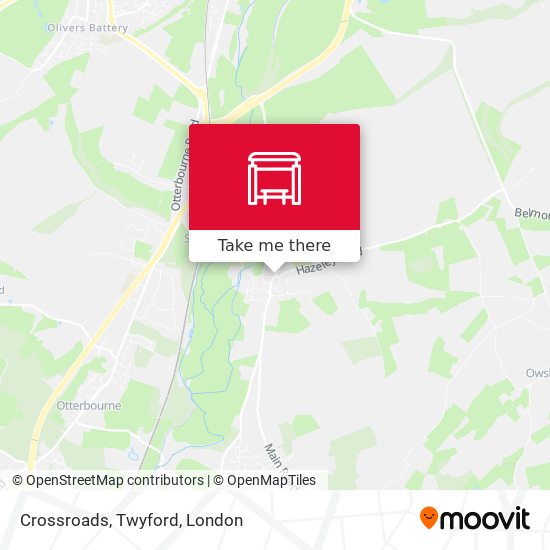 Crossroads, Twyford map
