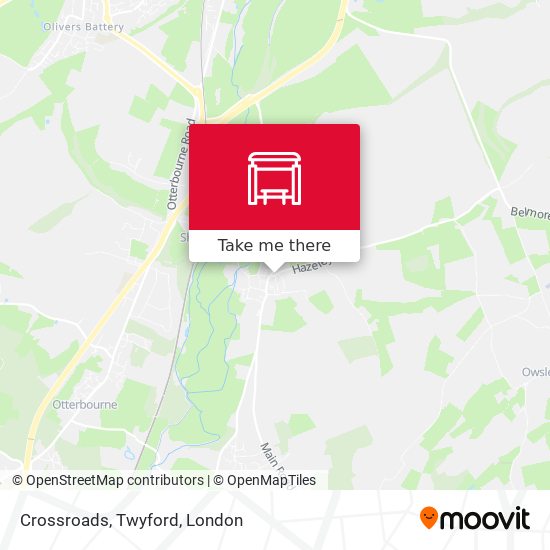 Crossroads, Twyford map