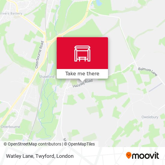 Watley Lane, Twyford map