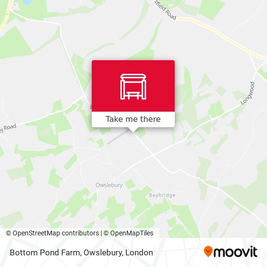 Bottom Pond Farm, Owslebury map