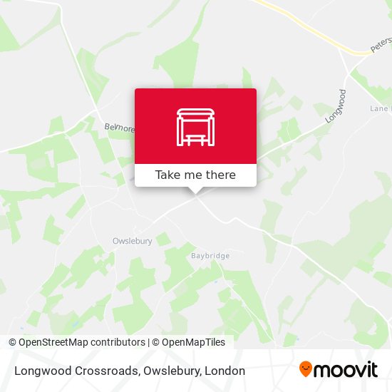 Longwood Crossroads, Owslebury map