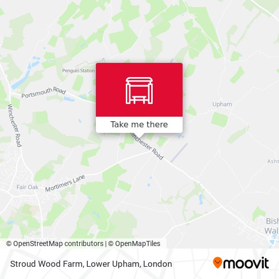 Stroud Wood Farm, Lower Upham map