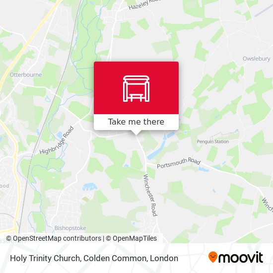 Holy Trinity Church, Colden Common map