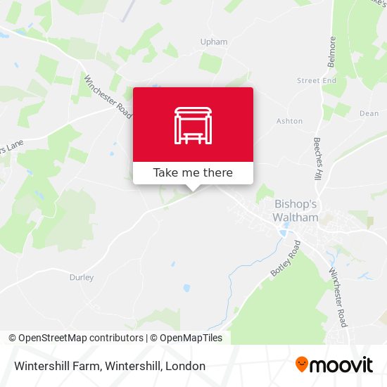 Wintershill Farm, Wintershill map