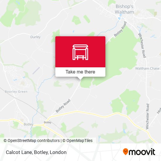 Calcot Lane, Botley map