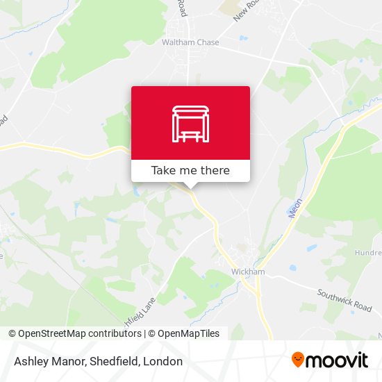 Ashley Manor, Shedfield map