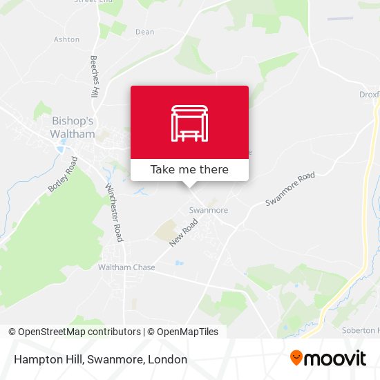 Hampton Hill, Swanmore map