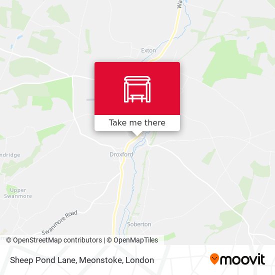 Sheep Pond Lane, Meonstoke map