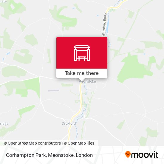 Corhampton Park, Meonstoke map