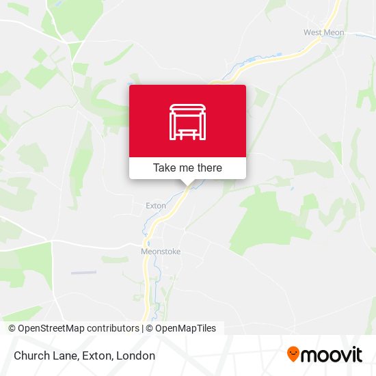 Church Lane, Exton map