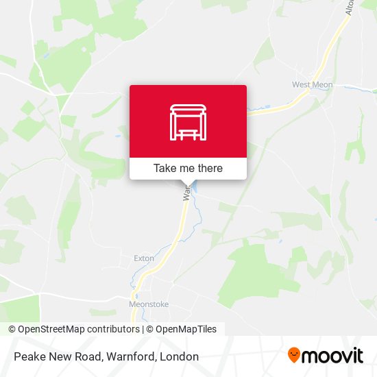 Peake New Road, Warnford map