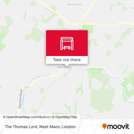 The Thomas Lord, West Meon map