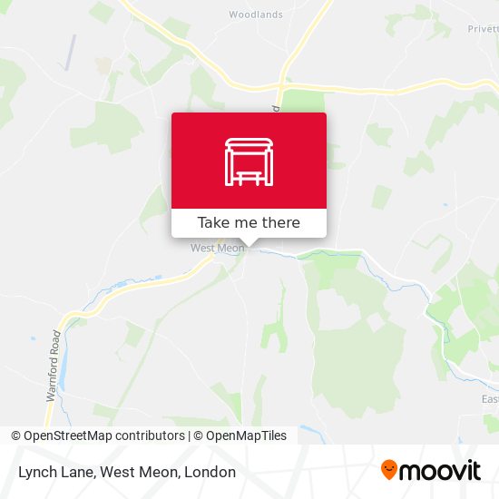 Lynch Lane, West Meon map