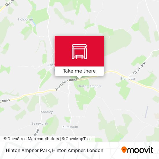 Hinton Ampner Park, Hinton Ampner map