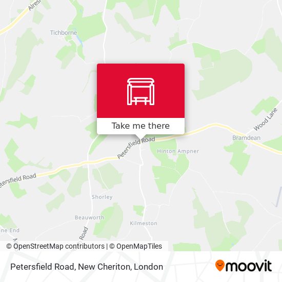 Petersfield Road, New Cheriton map