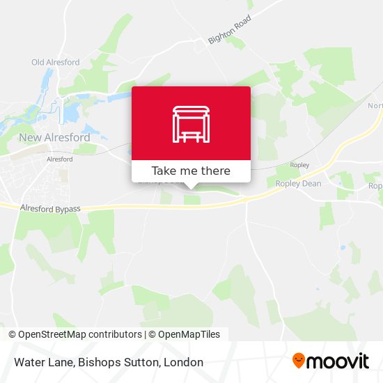 Water Lane, Bishops Sutton map