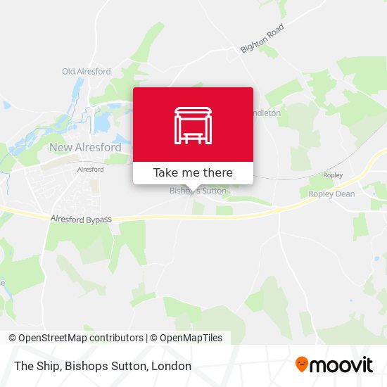 The Ship, Bishops Sutton map