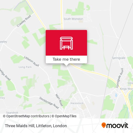 Three Maids Hill, Littleton map