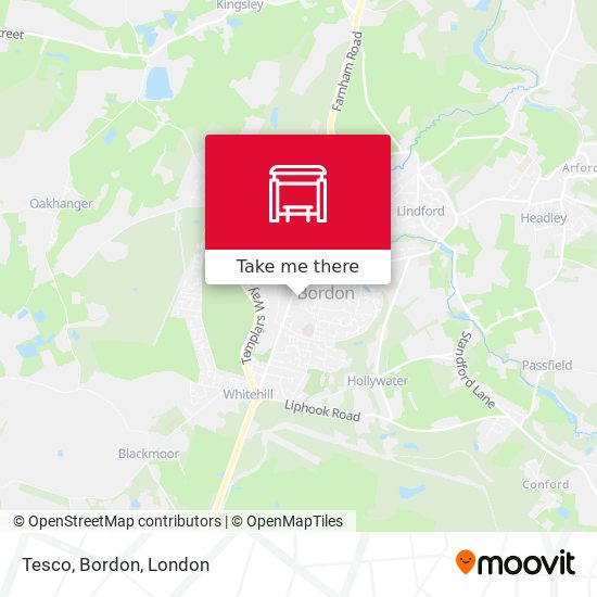 Tesco, Bordon map