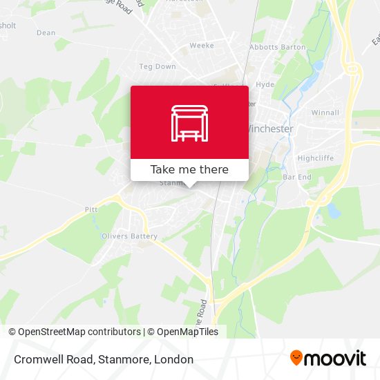 Cromwell Road, Stanmore map