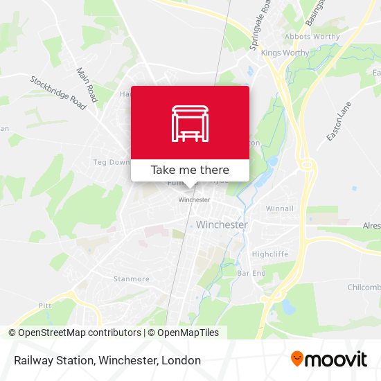 Railway Station, Winchester map