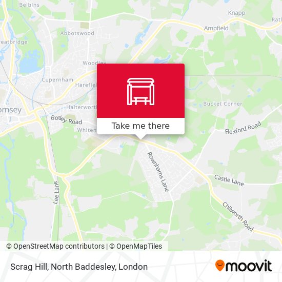 Scrag Hill, North Baddesley map