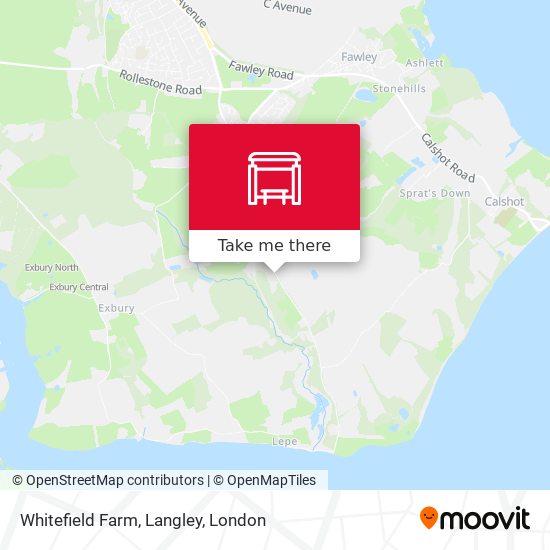 Whitefield Farm, Langley map