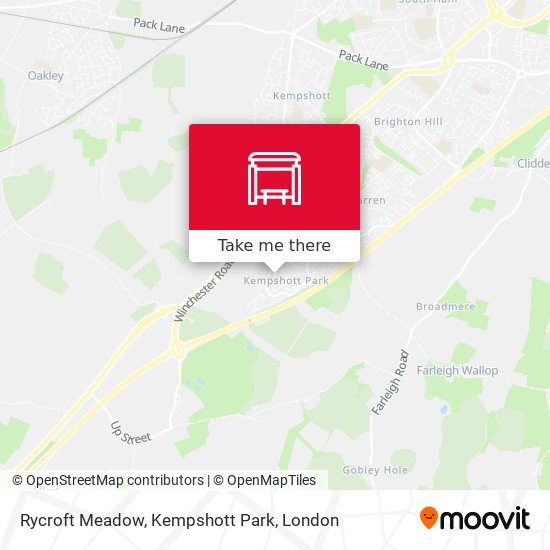 Rycroft Meadow, Kempshott Park map