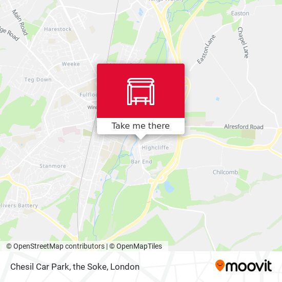 Chesil Car Park, the Soke map