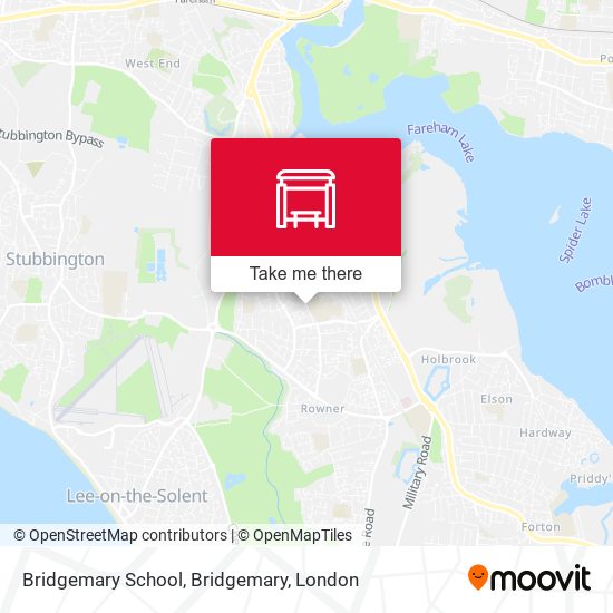 Bridgemary School, Bridgemary map