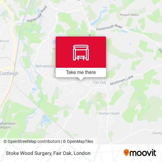 Stoke Wood Surgery, Fair Oak map