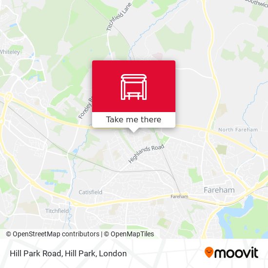 Hill Park Road, Hill Park map