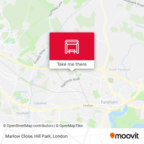 Marlow Close, Hill Park map