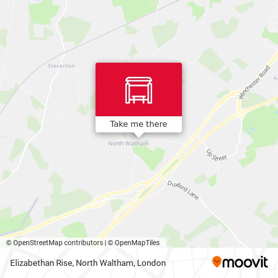 Elizabethan Rise, North Waltham map