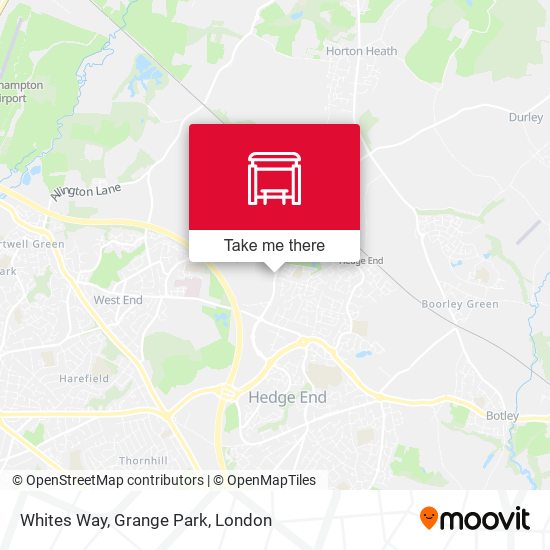 Whites Way, Grange Park map