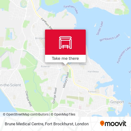 Brune Medical Centre, Fort Brockhurst map