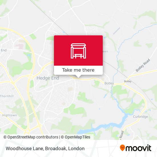 Woodhouse Lane, Broadoak map