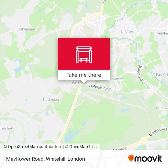Mayflower Road, Whitehill map