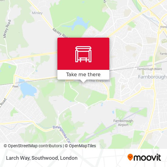 Larch Way, Southwood map