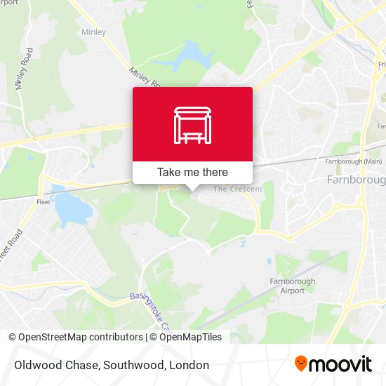 Oldwood Chase, Southwood map